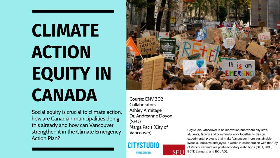 Climate Action Equity in Canada
